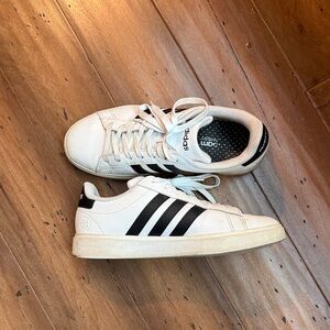 Adidas Classic White and Black Shoes